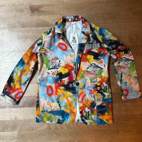 Colorful Abstract Blazer - Picture 1 of 7